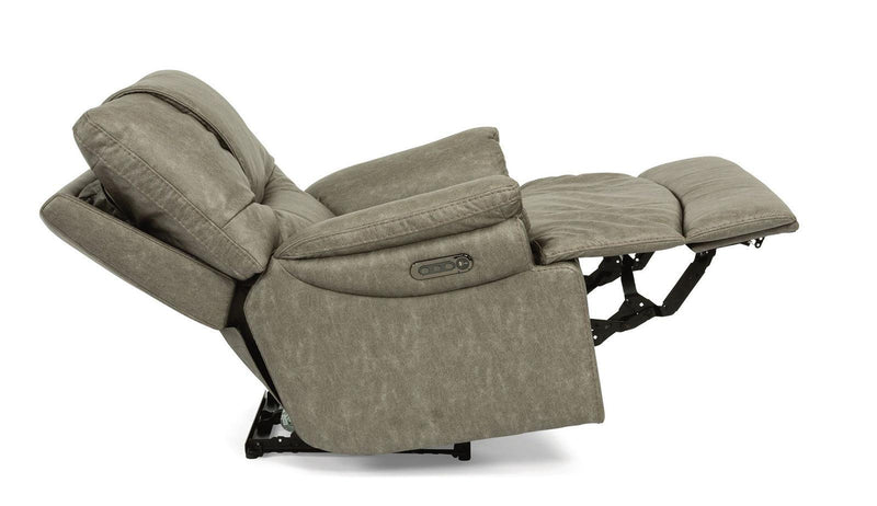 Flexsteel Willis Power Recliner with Power Headrest and Lumbar - Furniture City (CA)l
