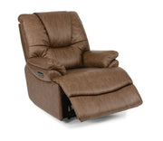 Flexsteel Willis Power Recliner with Power Headrest and Lumbar - Furniture City (CA)l