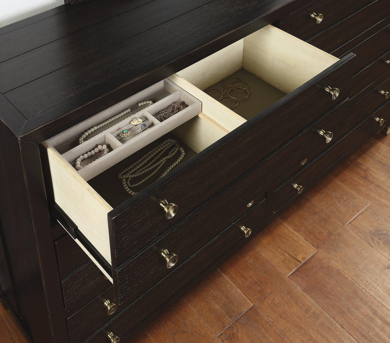 Flexsteel Wynwood Cologne Dresser in Dark Brown