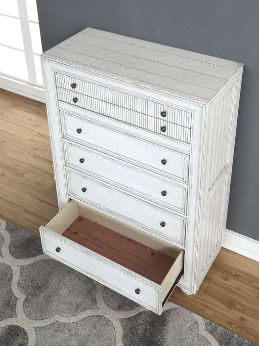 Flexsteel Wynwood Harmony Drawer Chest in White Wood