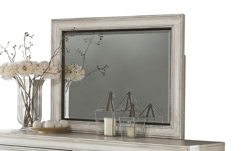 Flexsteel Wynwood Harmony Mirror in White Wood - Furniture City (CA)l