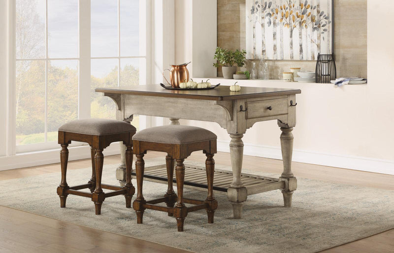 Flexsteel Wynwood Plymouth Bar Stool in Brown (Set of 2) - Furniture City (CA)l