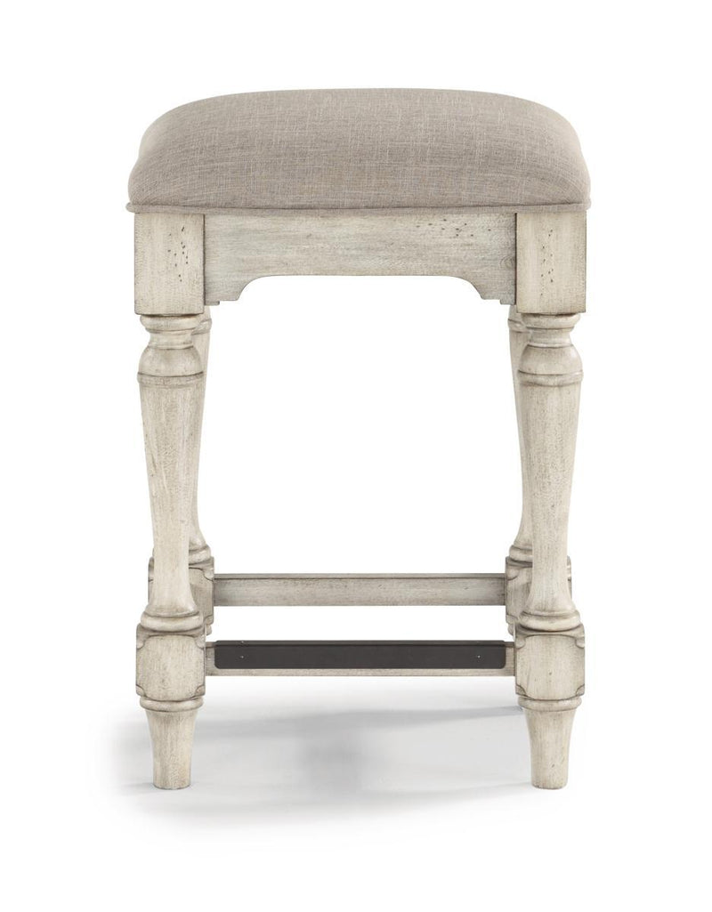 Flexsteel Wynwood Plymouth Bar Stool in Gray (Set of 2) - Furniture City (CA)l