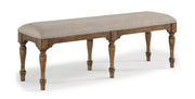 Flexsteel Wynwood Plymouth Bench in Brown - Furniture City (CA)l