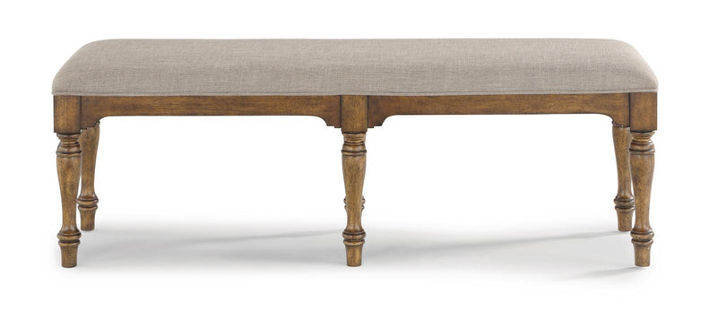 Flexsteel Wynwood Plymouth Bench in Brown - Furniture City (CA)l