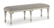 Flexsteel Wynwood Plymouth Bench in Gray - Furniture City (CA)l