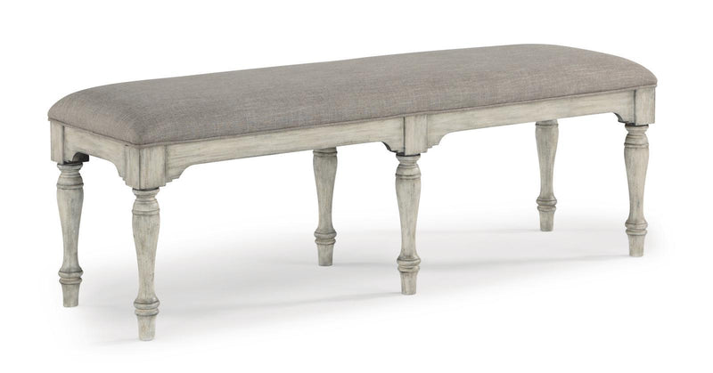 Flexsteel Wynwood Plymouth Bench in Gray - Furniture City (CA)l