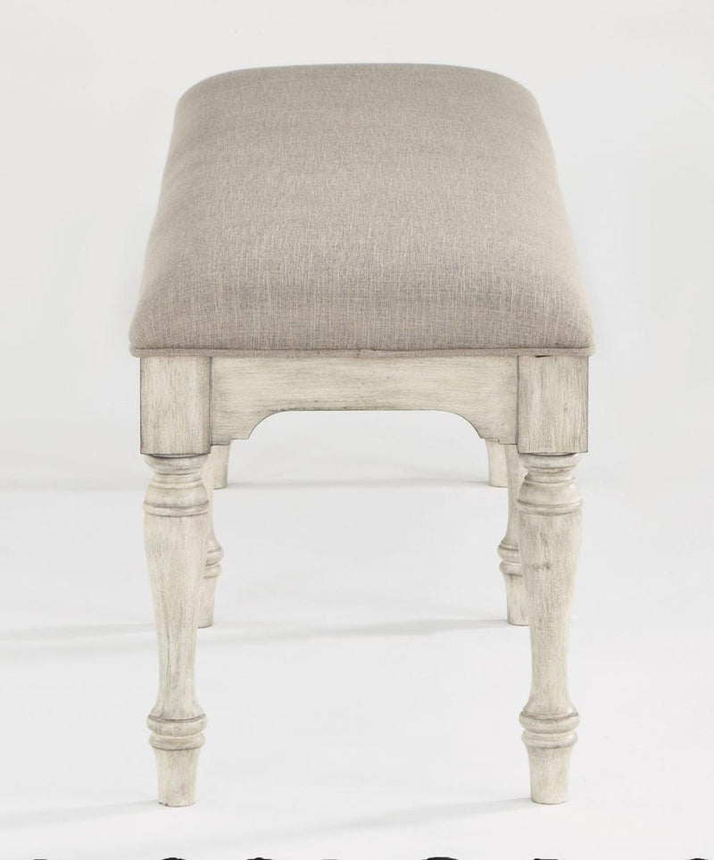 Flexsteel Wynwood Plymouth Bench in Gray - Furniture City (CA)l