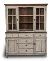 Flexsteel Wynwood Plymouth Buffet with Hutch in Two-Toned - Furniture City (CA)l