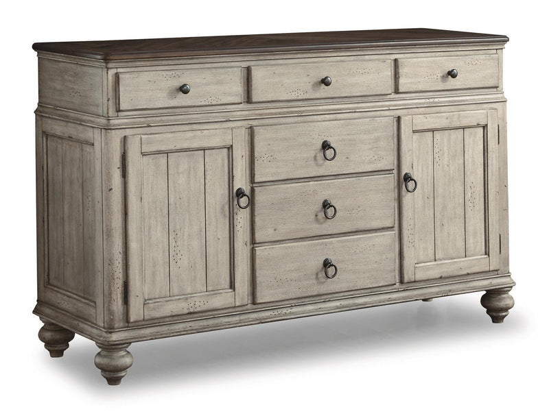 Flexsteel Wynwood Plymouth Buffet in Two-Toned - Furniture City (CA)l