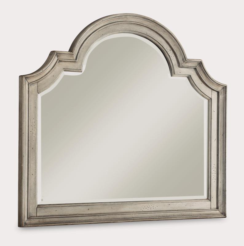 Flexsteel Wynwood Plymouth Mirror in Whitewash Wood - Furniture City (CA)l
