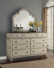 Flexsteel Wynwood Plymouth Mirror in Whitewash Wood - Furniture City (CA)l