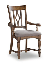 Flexsteel Wynwood Plymouth Upholstered Arm Chair (Set of 2) in Brown - Furniture City (CA)l