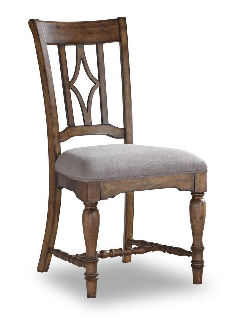 Flexsteel Wynwood Plymouth Upholstered Side Chair (Set of 2) in Brown - Furniture City (CA)l