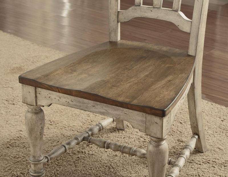 Flexsteel Wynwood Plymouth Wooden Side Chair (Set of 2) in Gray - Furniture City (CA)l
