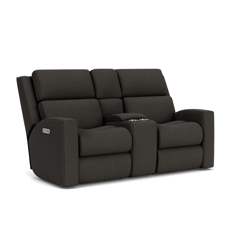 Score 2805-601L Power Reclining Loveseat with Console & Power Headrests & Lumbar - Furniture City (CA)l