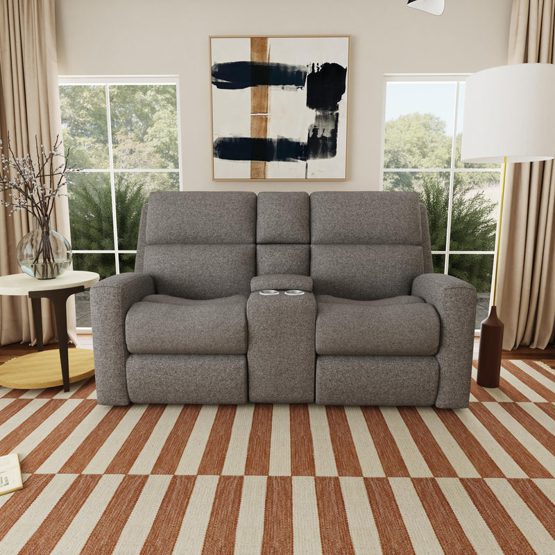 Score 2805-601L Power Reclining Loveseat with Console & Power Headrests & Lumbar - Furniture City (CA)l