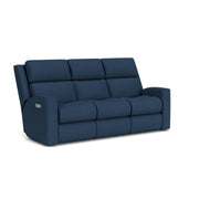 Score 2805-62L Power Reclining Sofa with Power Headrests & Lumbar - Furniture City (CA)l