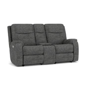 Penn 2860-601L Power Reclining Loveseat with Console & Power Headrests & Lumbar - Furniture City (CA)l