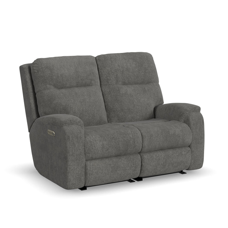 Penn 2860-60L Power Reclining Loveseat with Power Headrests & Lumbar - Furniture City (CA)l