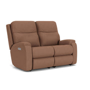 Penn 2860-60L Power Reclining Loveseat with Power Headrests & Lumbar - Furniture City (CA)l