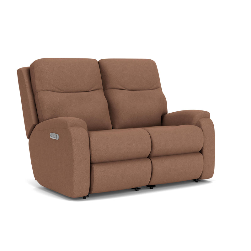 Penn 2860-60L Power Reclining Loveseat with Power Headrests & Lumbar - Furniture City (CA)l