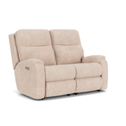 Penn 2860-60L Power Reclining Loveseat with Power Headrests & Lumbar - Furniture City (CA)l