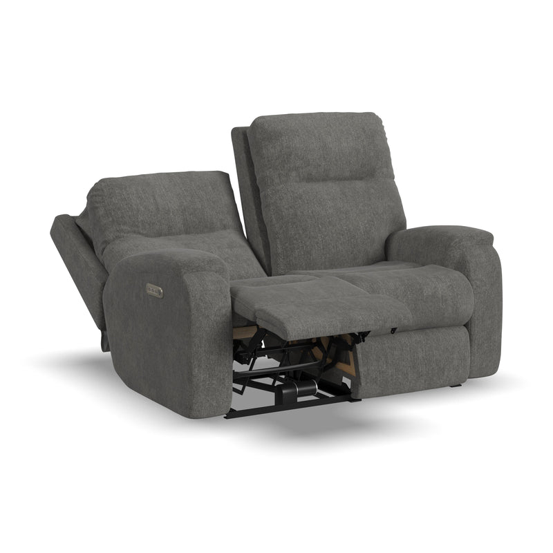 Penn 2860-60L Power Reclining Loveseat with Power Headrests & Lumbar - Furniture City (CA)l
