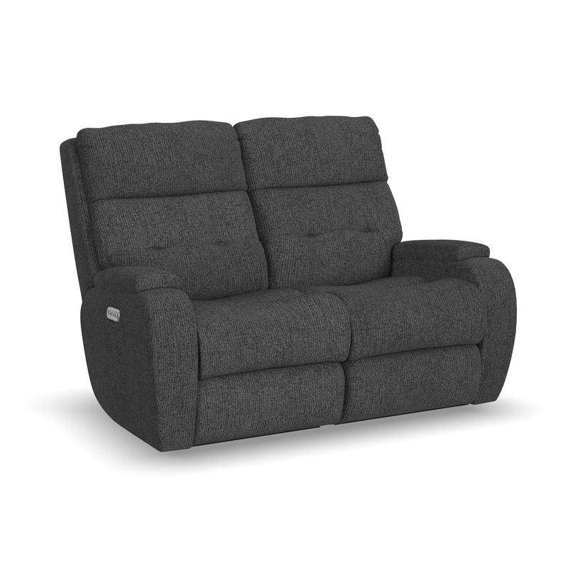 Strait 2906-60H Power Reclining Loveseat with Power Headrests - Furniture City (CA)l