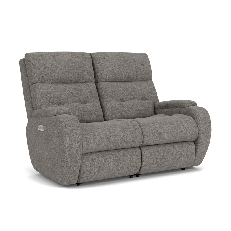 Strait 2906-60H Power Reclining Loveseat with Power Headrests - Furniture City (CA)l