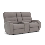 Strait 2906-601H Power Reclining Loveseat with Console & Power Headrests - Furniture City (CA)l