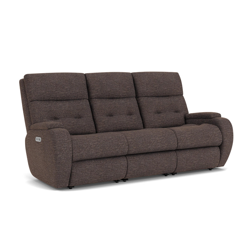Strait 2906-62H Power Reclining Sofa with Power Headrests - Furniture City (CA)l