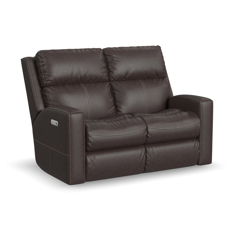 Score B3805-60L Power Reclining Loveseat with Power Headrests & Lumbar - Furniture City (CA)l