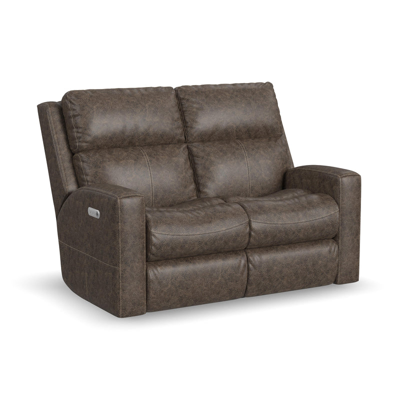Score B3805-60L Power Reclining Loveseat with Power Headrests & Lumbar - Furniture City (CA)l