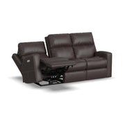 Score B3805-62L Power Reclining Sofa with Power Headrests & Lumbar - Furniture City (CA)l