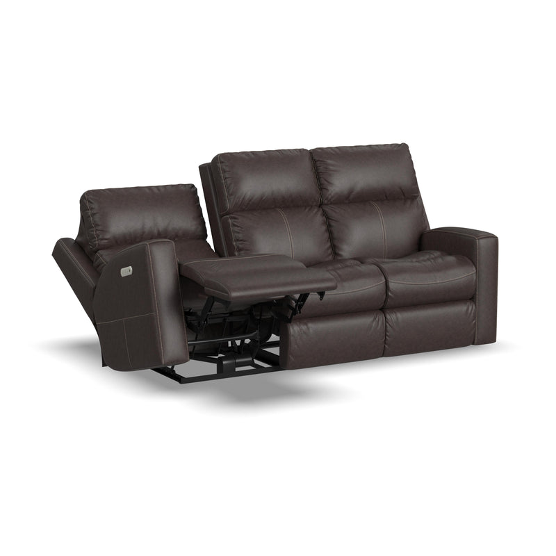 Score B3805-62L Power Reclining Sofa with Power Headrests & Lumbar - Furniture City (CA)l
