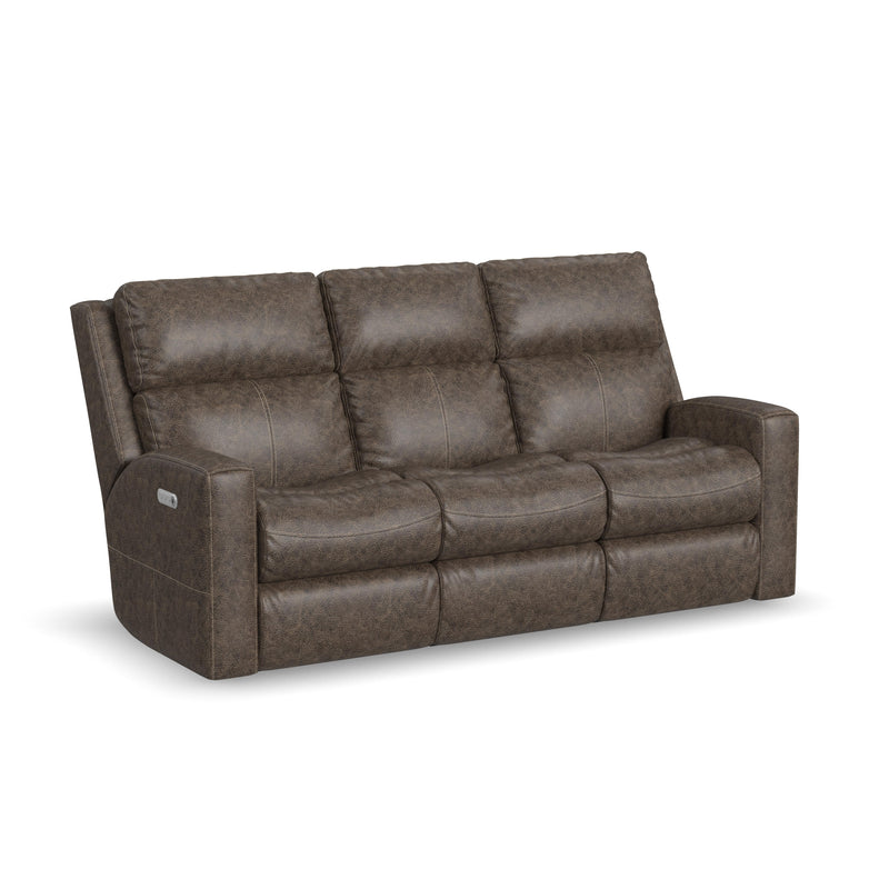 Score B3805-62L Power Reclining Sofa with Power Headrests & Lumbar - Furniture City (CA)l