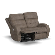 Strait B3906-60H Power Reclining Loveseat with Power Headrests - Furniture City (CA)l