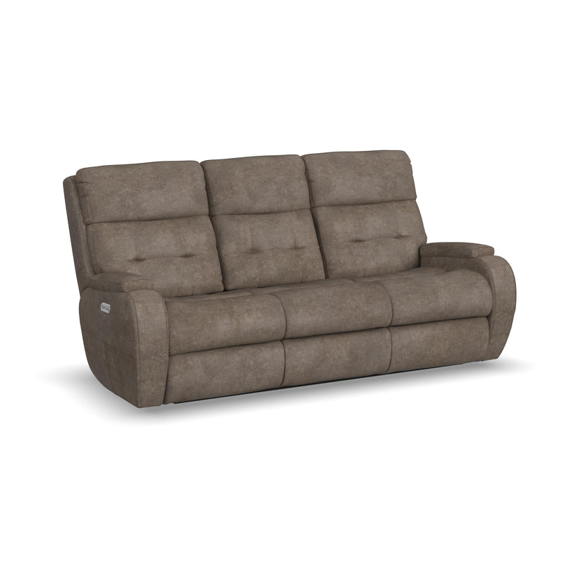 Strait B3906-62H Power Reclining Sofa with Power Headrests - Furniture City (CA)l
