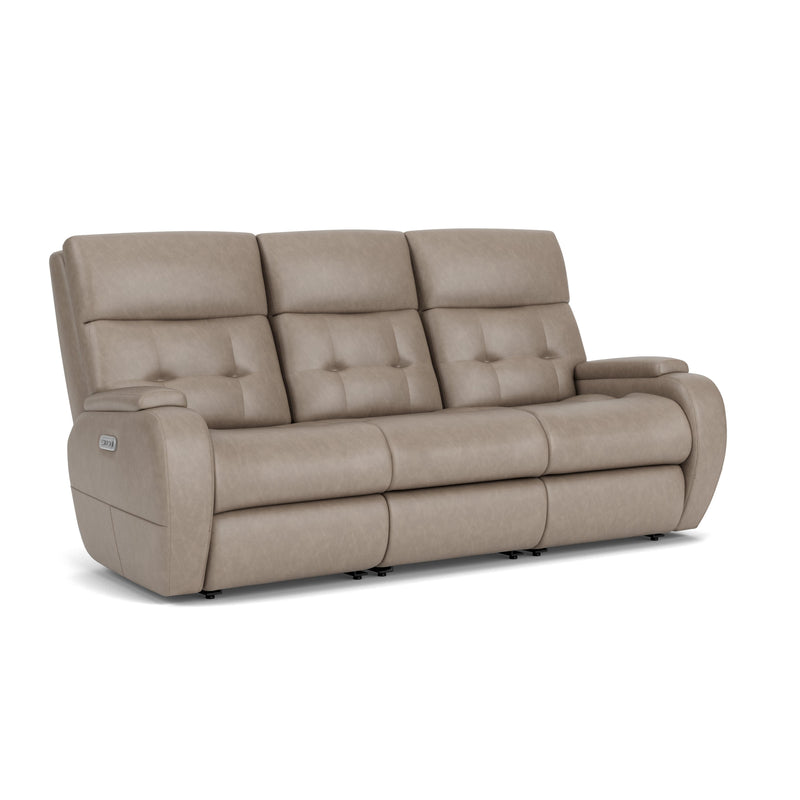 Strait B3906-62H Power Reclining Sofa with Power Headrests - Furniture City (CA)l