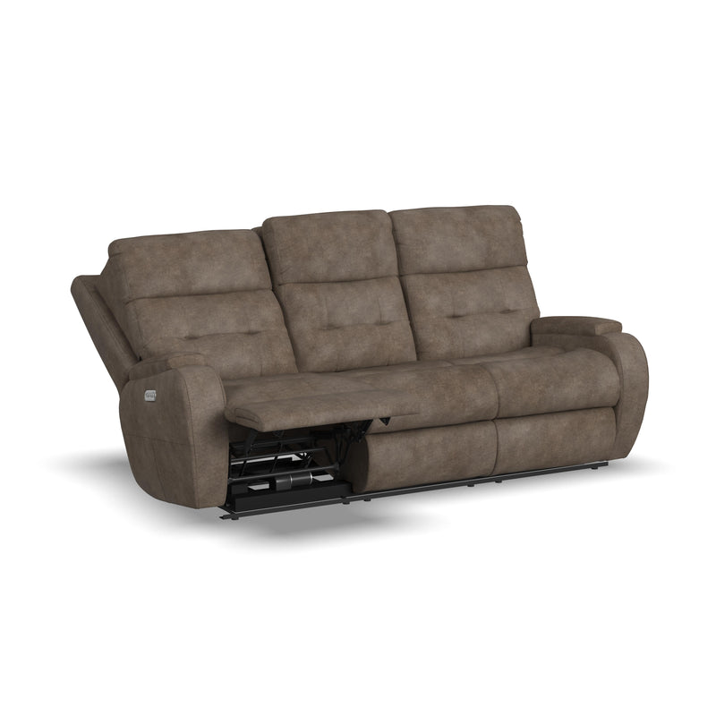 Strait B3906-62H Power Reclining Sofa with Power Headrests - Furniture City (CA)l