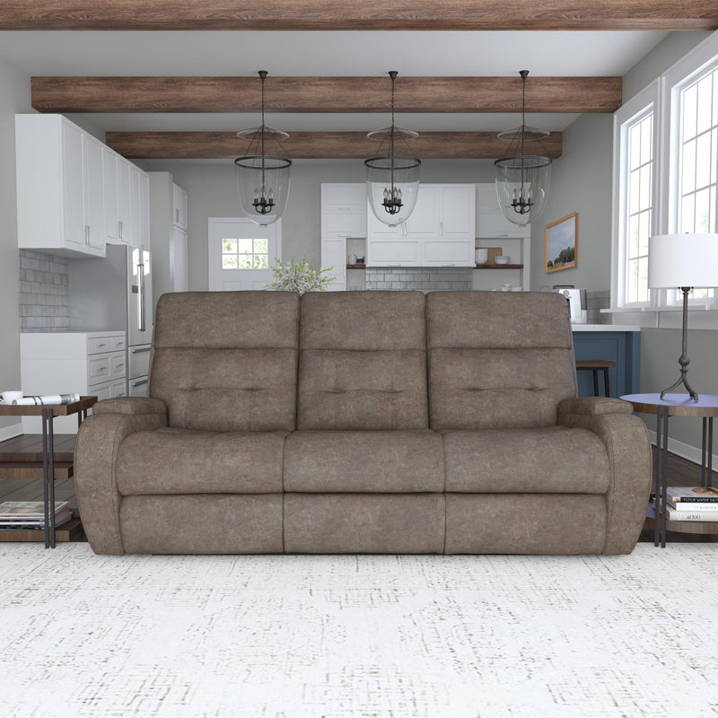 Strait B3906-62H Power Reclining Sofa with Power Headrests - Furniture City (CA)l