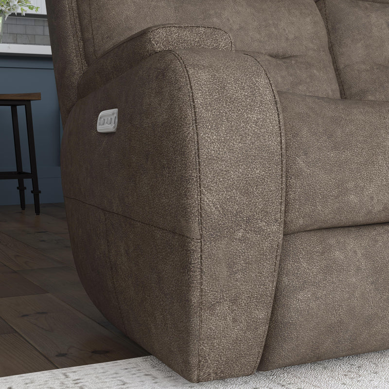 Strait B3906-62H Power Reclining Sofa with Power Headrests - Furniture City (CA)l