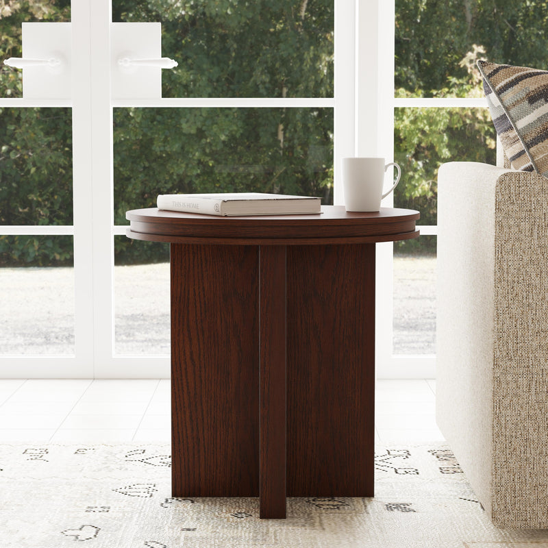 Waterfall W1026-02 Round End Table - Furniture City (CA)l