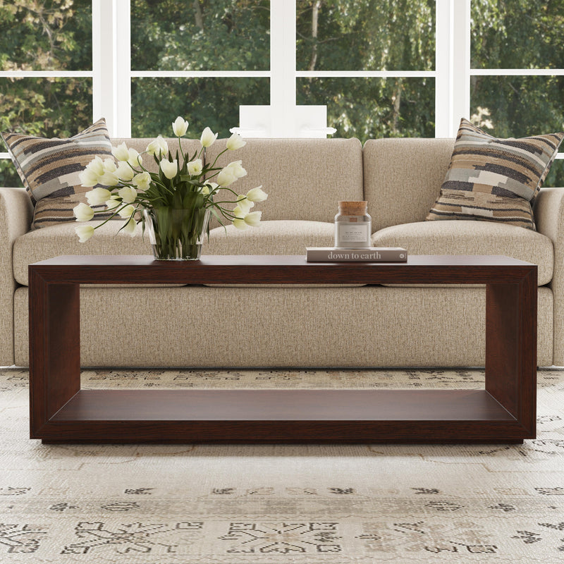 Waterfall W1026-0311 Rectangular Coffee Table with Casters - Furniture City (CA)l