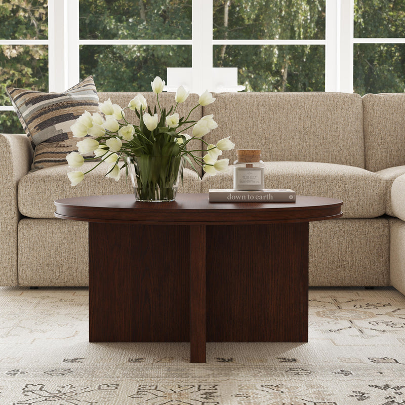 Waterfall W1026-034 Round Coffee Table - Furniture City (CA)l