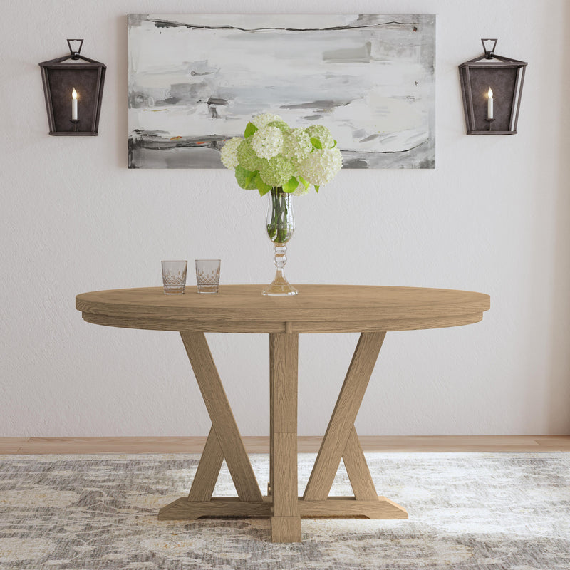 Lattice W1150-834 Round Dining Table - Furniture City (CA)l