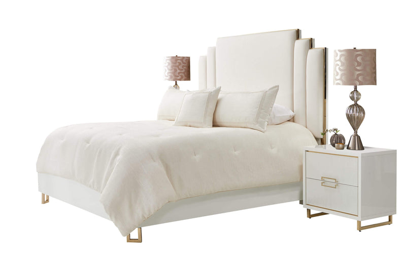 Harlow 4-Piece King Comforter Set - Ivory