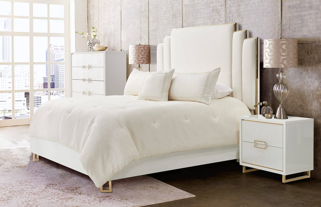 Harlow 4-Piece King Comforter Set - Ivory