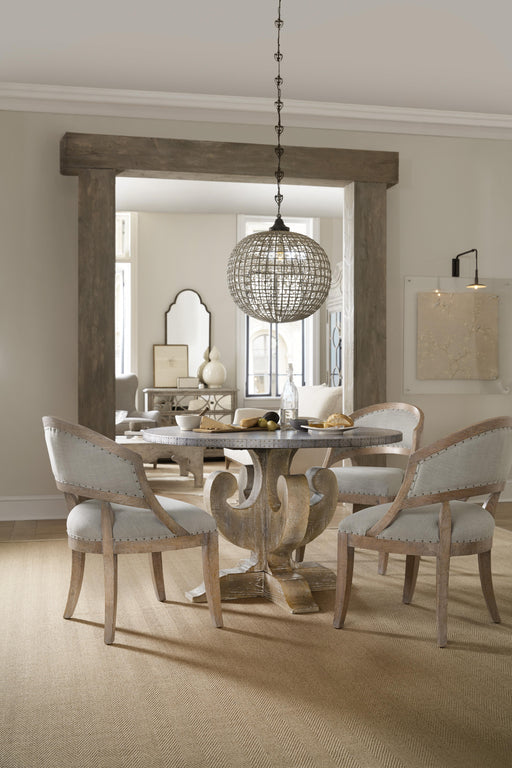 Boheme Ascension 48in Zinc Round Dining Table image